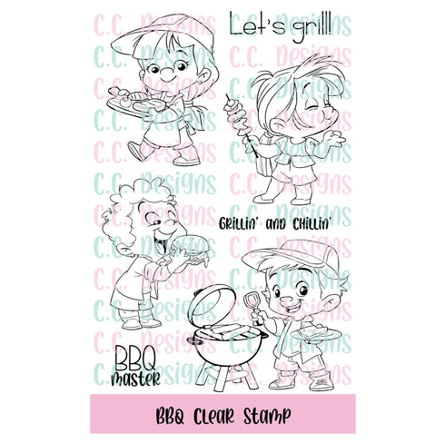 BBQ Clear Stamp Set